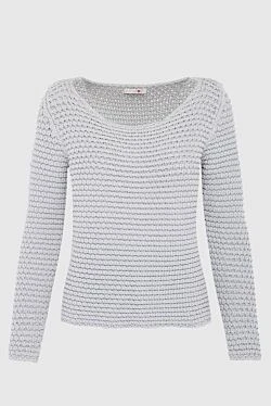 Gray cotton jumper for women