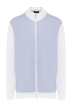 Men's wool cardigan white