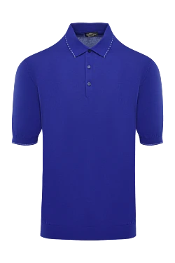 Cotton polo purple for men