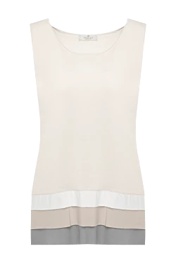 Women's beige cotton top