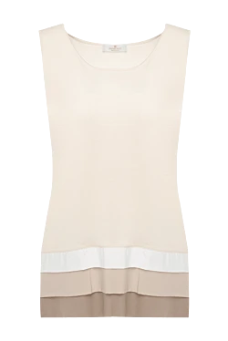 Women's beige cotton top