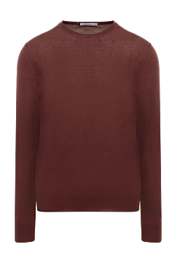 Cashmere jumper burgundy for men