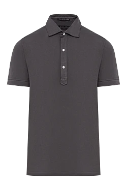 Summer men's polo shirt made of soft jersey in a light green palette