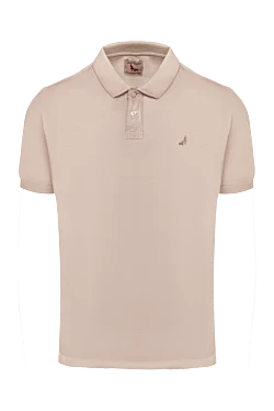 Cotton polo beige for men