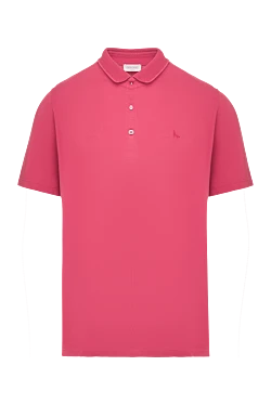 Cotton polo pink for men