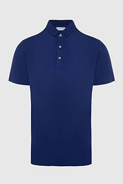 Cotton polo blue for men