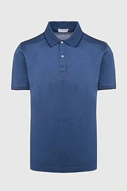 Cotton polo blue for men