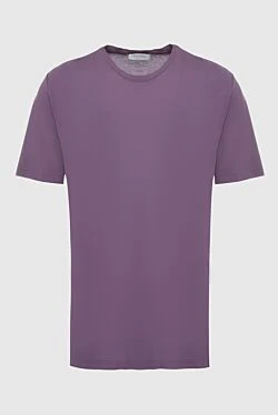 Purple cotton T-shirt for men