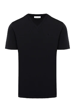 Black cotton T-shirt for men