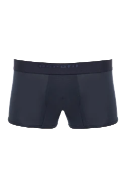 Men's blue cotton boxer briefs