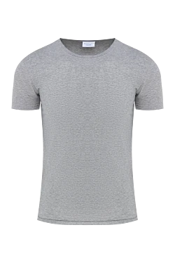 Gray cotton T-shirt for men