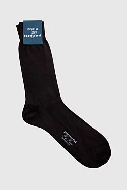 Men's gray cotton socks