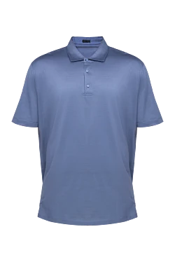 Cotton polo blue for men