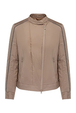 Women's beige silk jacket