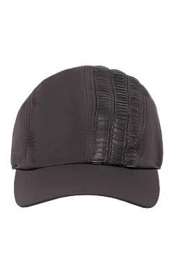 Black nylon cap for men