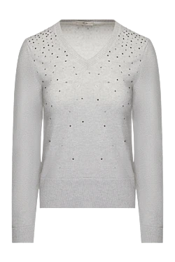 Gray cashmere jumper for women