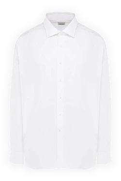 White cotton shirt for men