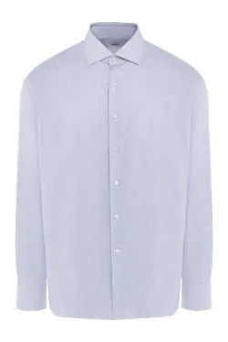 Blue cotton shirt for men