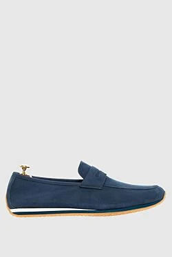 Blue suede drivers for men