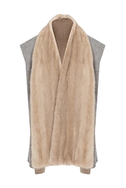 Beige vest for women