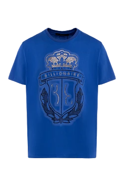 Cotton T-shirt blue for men