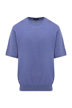 Purple cotton T-shirt for men