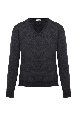 Wool jumper gray for men