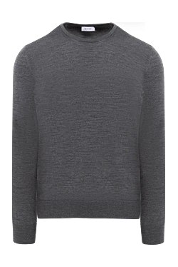 Gray cashmere jumper for men