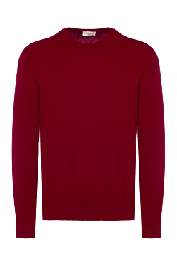 Wool jumper burgundy for men