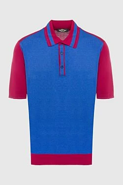 Cotton polo blue for men