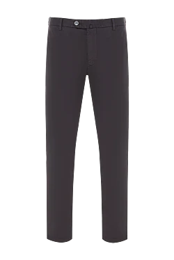 Men's trousers in light blue shade made of natural fabric