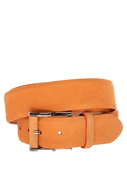 Orange nubuck belt