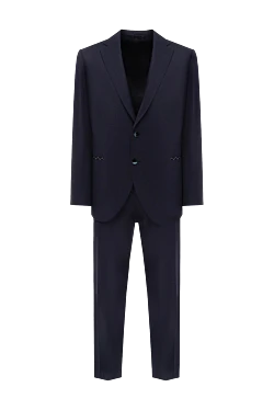 Gray wool men's suit