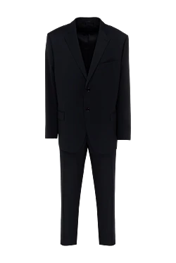 Men's suit made of black wool