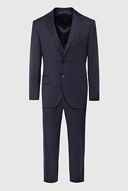 Gray wool men's suit