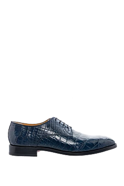 Blue alligator shoes for men