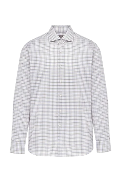 White cotton shirt for men