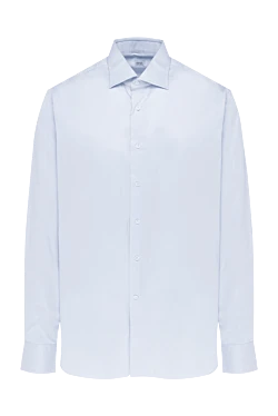 Blue cotton shirt for men