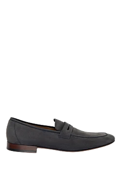 Blue Nubuck Loafers for men