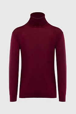 Men's wool golf burgundy