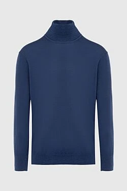 Men's blue wool golf