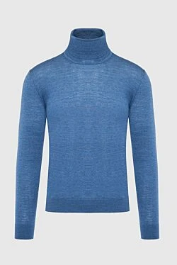 Men's blue wool golf