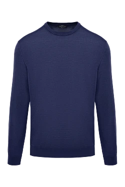 Wool, cashmere and silk jumper purple for men