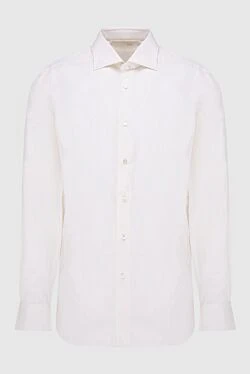 White cotton shirt for men