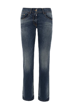 Blue cotton jeans for women