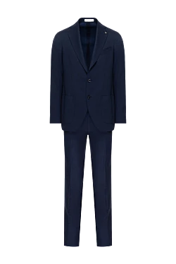 Men's suit made of wool, blue