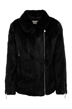 Women's black mink coat