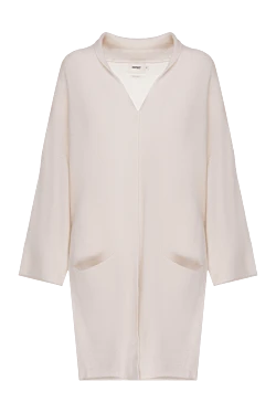 White cashmere cardigan for women