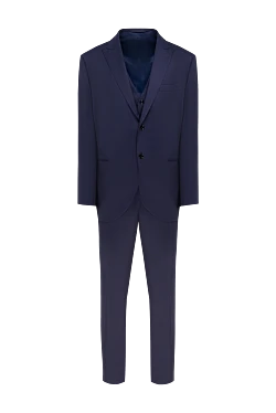 Men's suit made of wool, blue