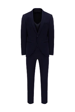 Men's suit made of wool, blue